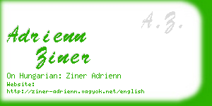 adrienn ziner business card